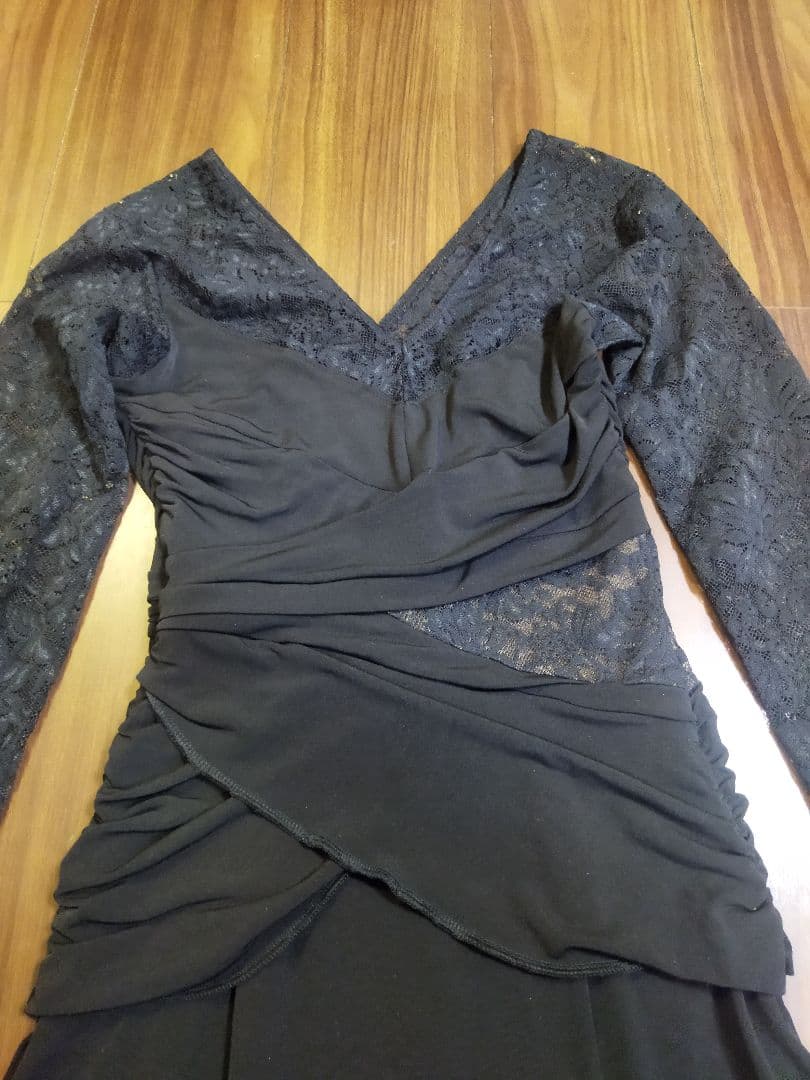 希少♪チャコット ダンス ワンピース S ラテン レース 膝丈