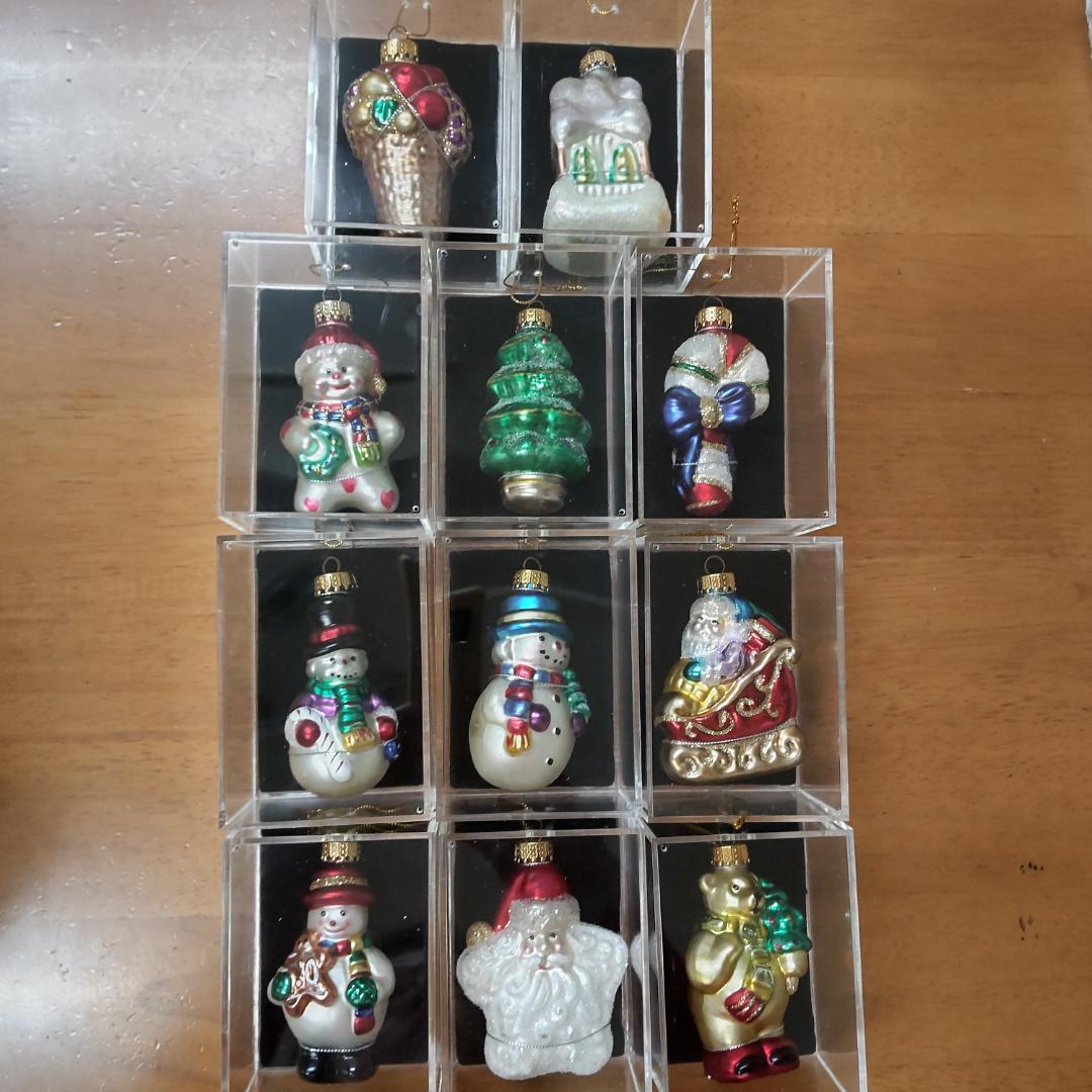 ガラスオーナメント　11ヶセット