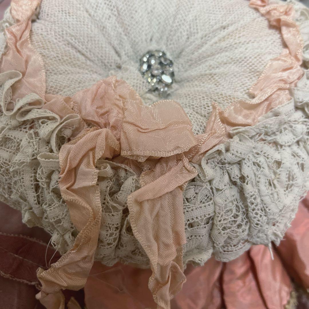 フランスアンティークレース♡ブドワールクッション