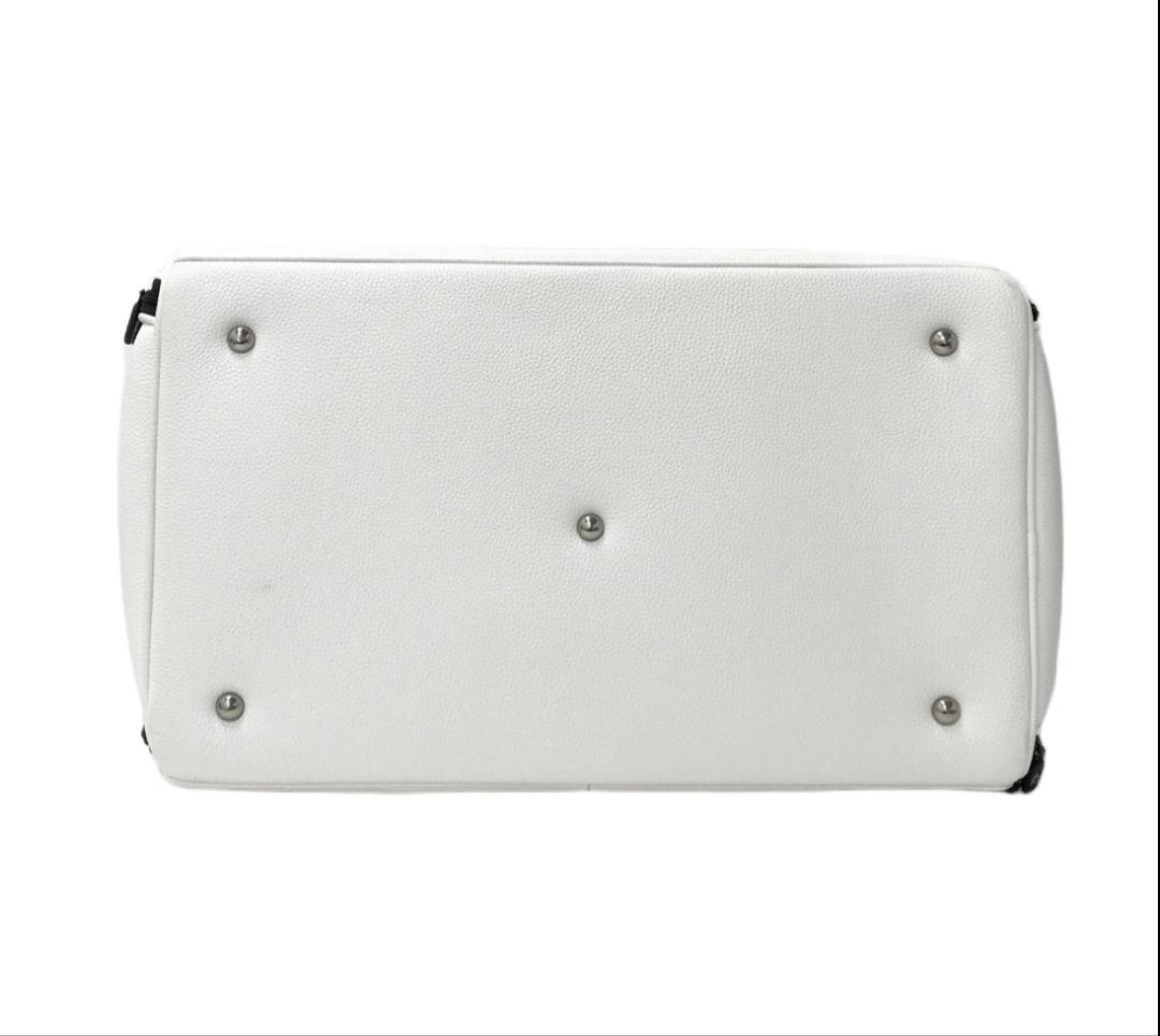 1PIU1UGUALE3 GOLF ボストンバッグ ホワイト