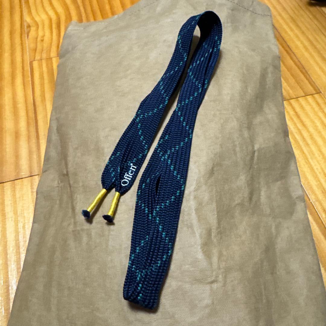 Öffen pointed-frin NAVY 40 フリルパンプスオッフェン