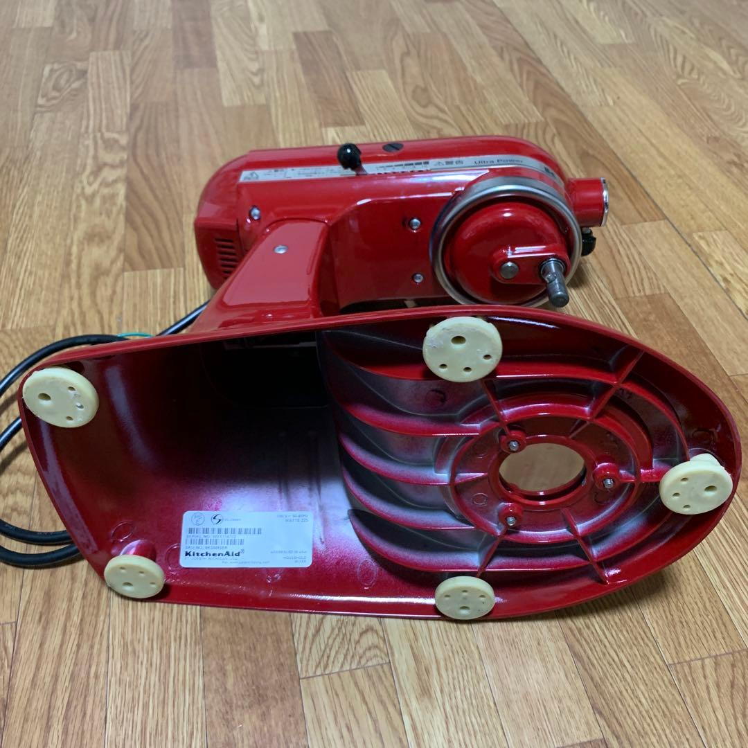 KitchenAid スタンドミキサー 赤 Food Grinder 付き