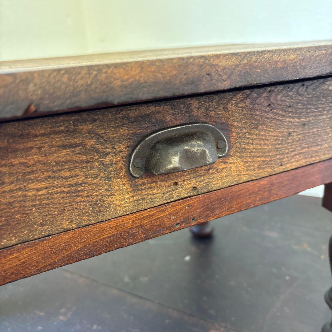 昭和レトロ 文机 小引き出し1杯｜古家具 ローテーブル 飾り台 無垢材