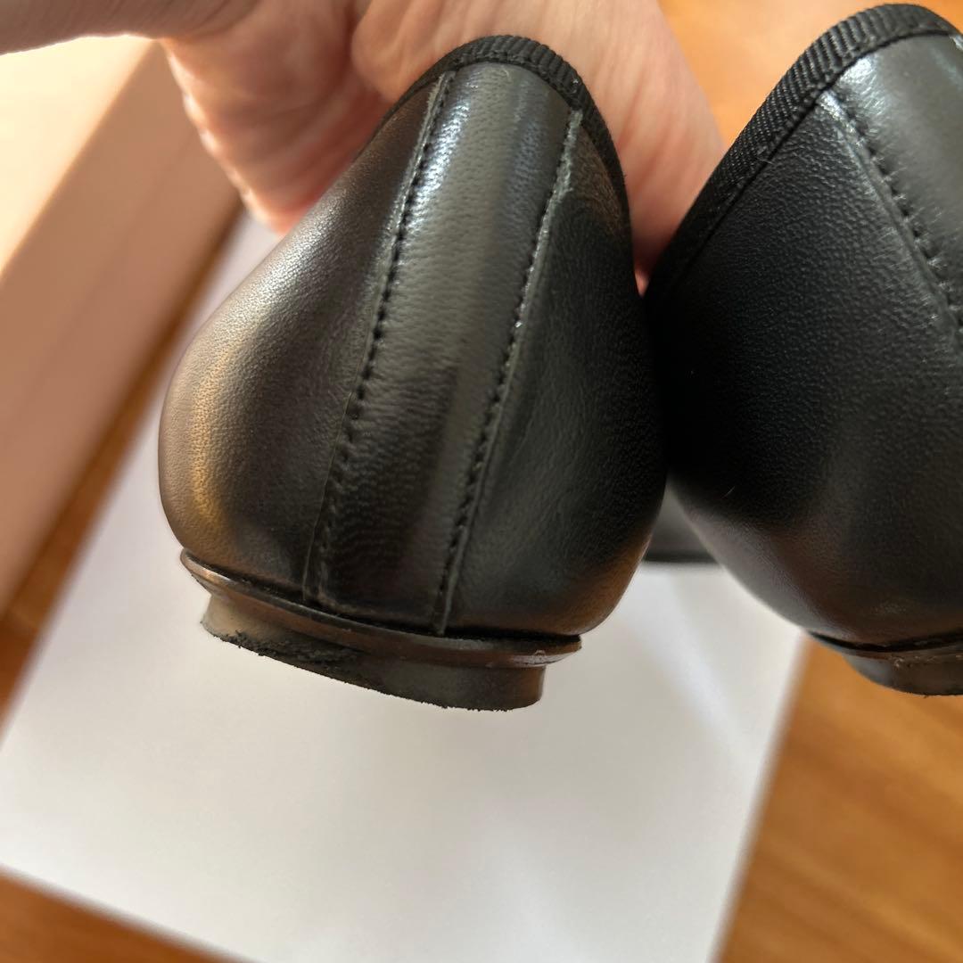 FABIO RUSCONI ブラック バレエシューズ　38