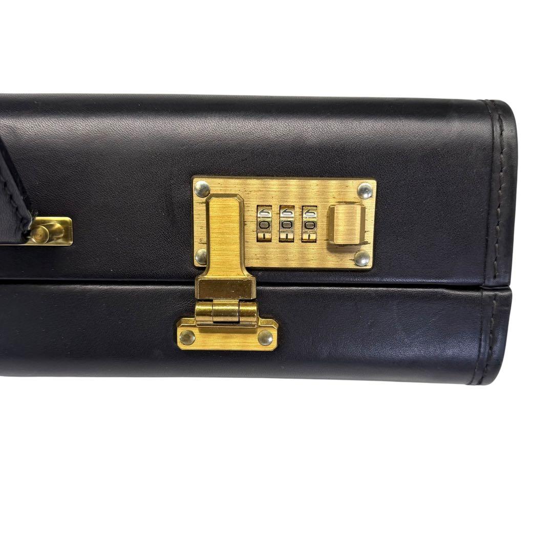 美品 OLD COACH アタッシュケース ダイヤルロック レザー ブラック