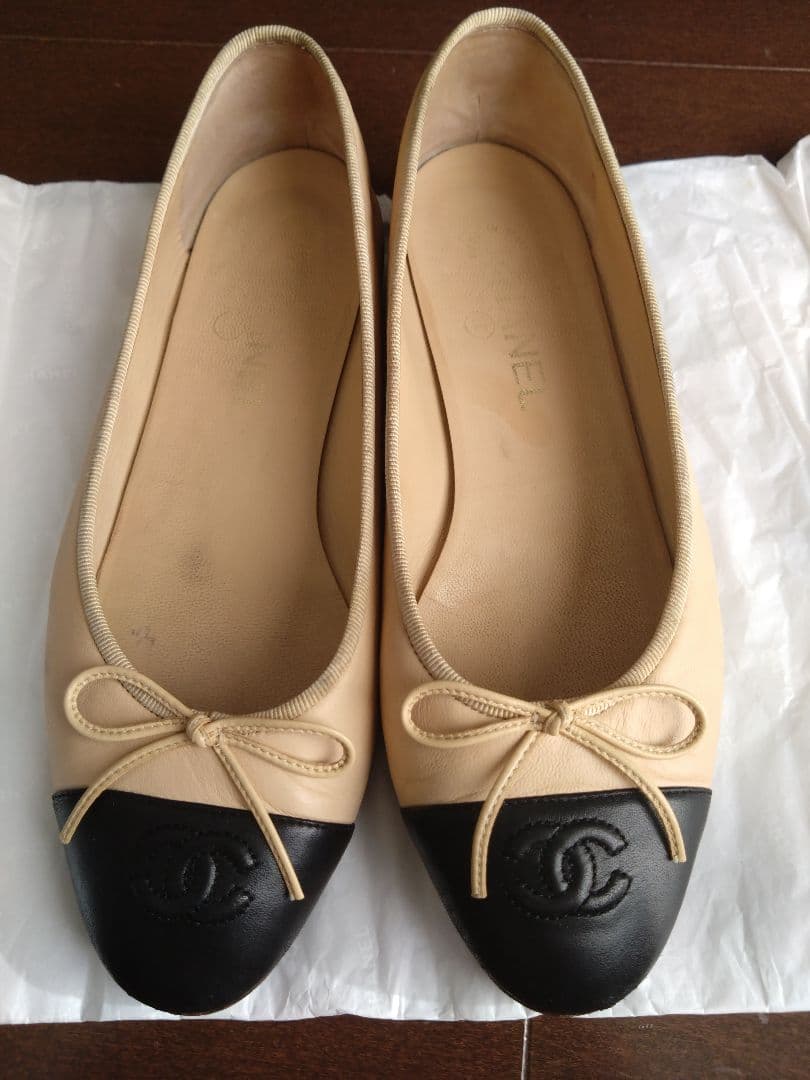 CHANEL バレエシューズ フラットシューズ シャネル バレリーナ 正規品
