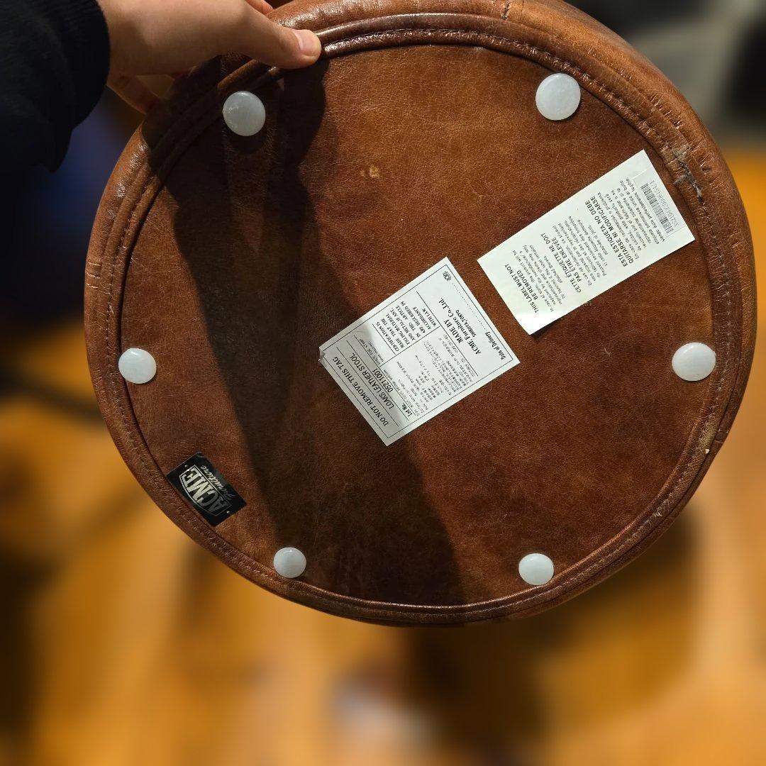 (美品)ACME FURNITURE OAKS LEATHER STOOL