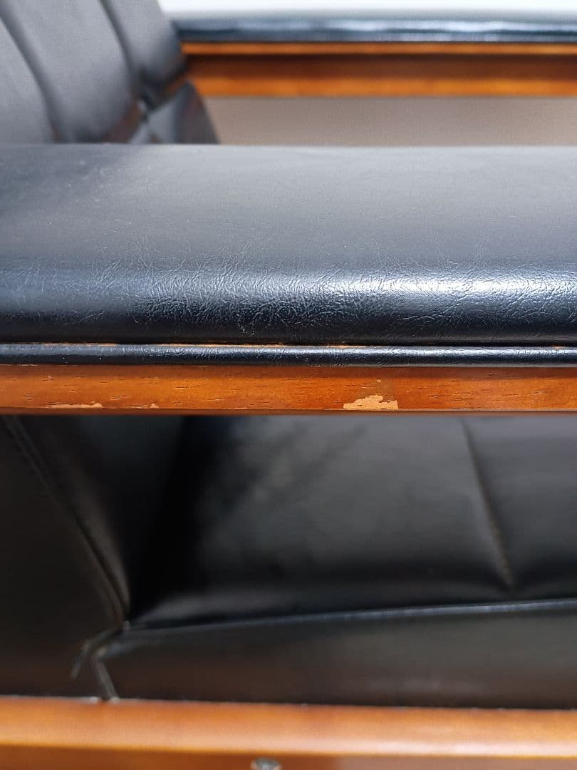 カリモク60 kチェア ワイドアーム　レザーkarimoku 60 ヴィンテージ