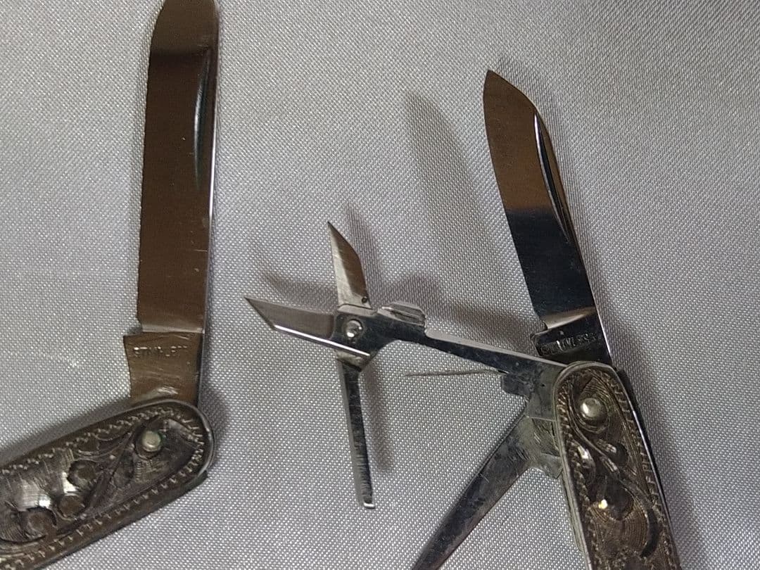 藤本ナイフ 東京ナイフ 純銀製 ペーパーナイフ ポケットナイフ 万能ナイフ