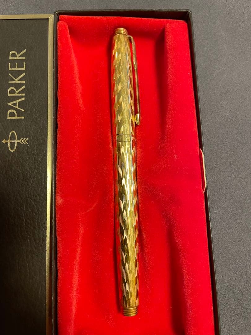 Parker 万年筆 ゴールド 専用ケース付き　K14