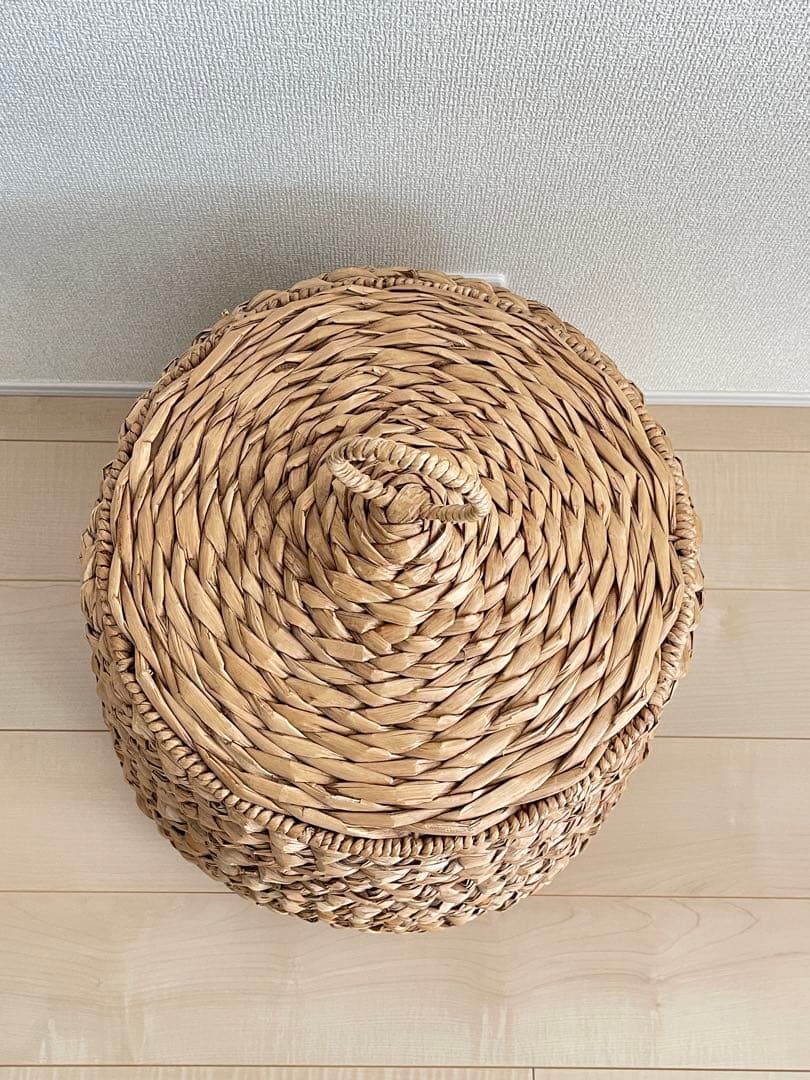 バスケット 天然素材 ケース ボックス編み込み かご 収納 籐風 小物入れ