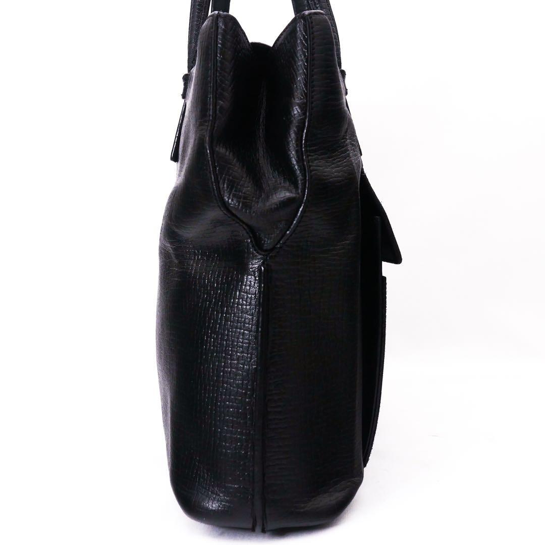 美品 LOEWE ロエベ レザー トートバッグ バッグ　黒 アナグラム ビジネス