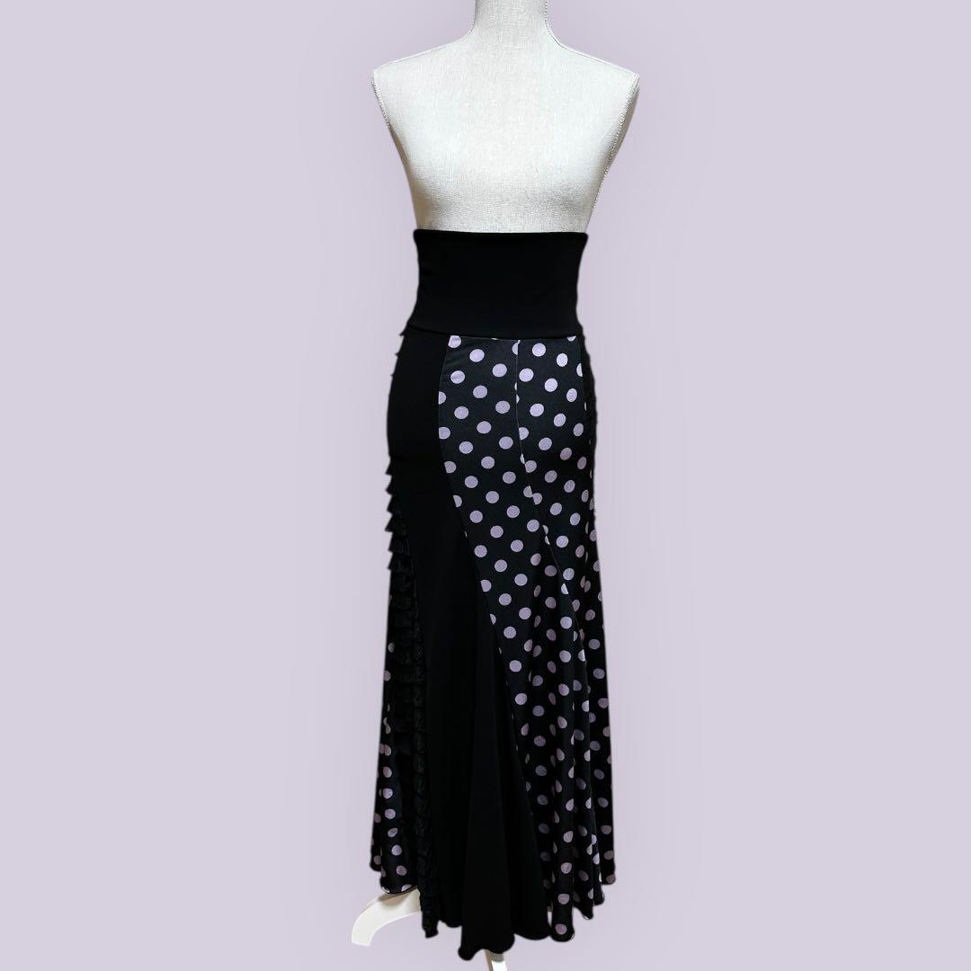 フラメンコ　エスカルゴファルダ　フリルリボンデザイン1点もの