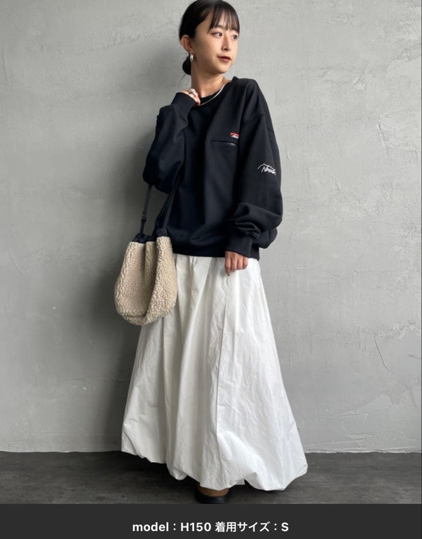 NANGA/ナンガ」 別注 ワンポイントロゴ刺繍 ジップポケットスウェット