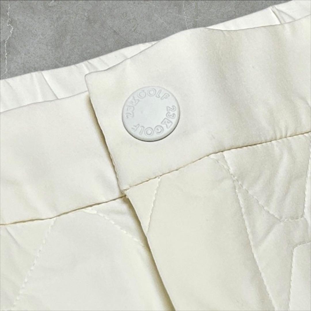 【新品未使用】23区ゴルフ M 冬最強防寒パンツ キルティング テーパードパンツ