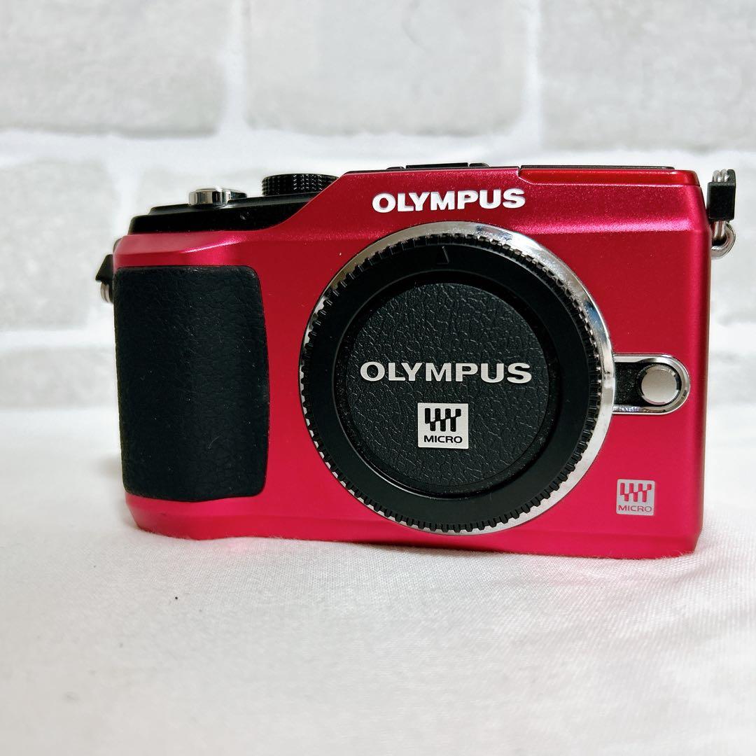 ✨【OLYMPUS ミラーレス一眼 PEN E-PL2 ボディ（レッド）】✨
