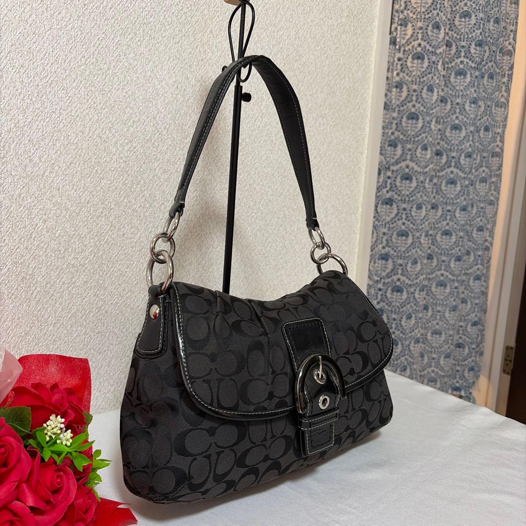 バッグ RARE COACH SOHO signature 17093 hand bag