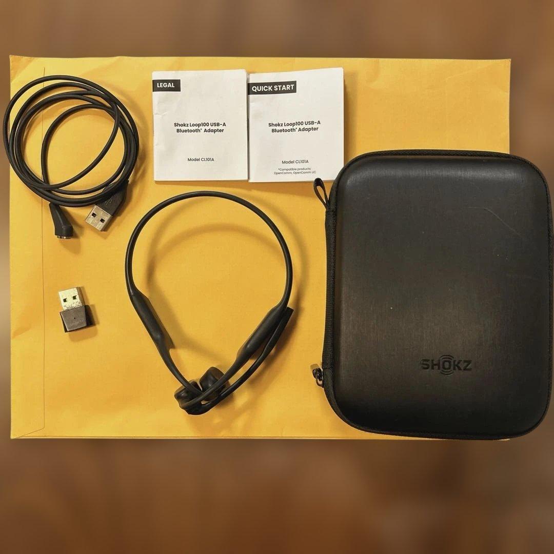SHOKZ OPENCOMM 骨伝導ワイヤレスヘッドセット+ Loop100
