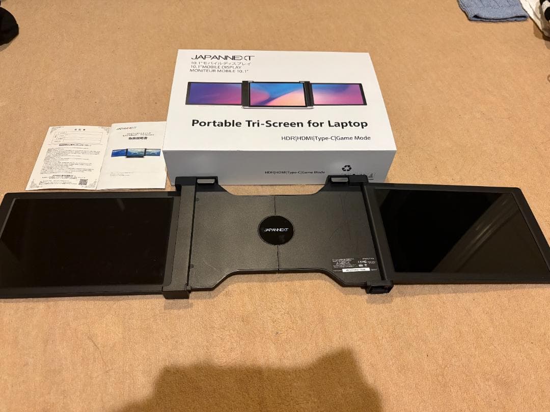 動作品 ジャパンネクスト デュアルモニター JN-TRI-IPS101HDR