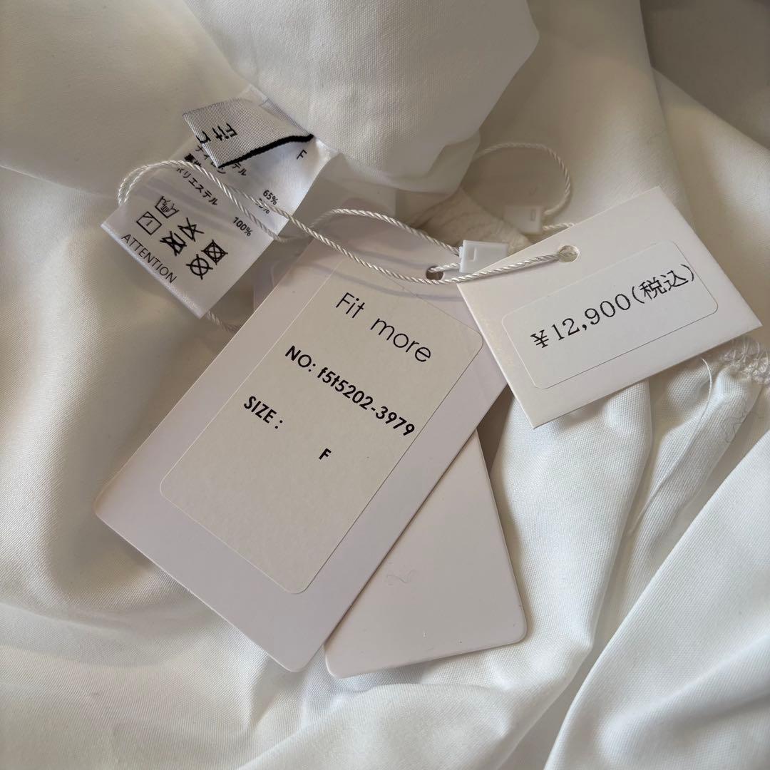 【新品】フィットモア　ジャガードパフスリーブチュニック