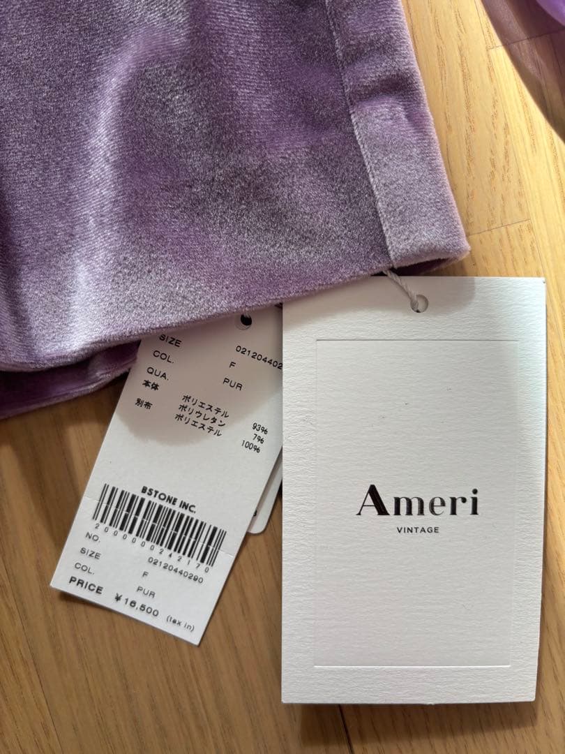 トップス AMERI UND VELOUR EMBROIDERY BLOUSE