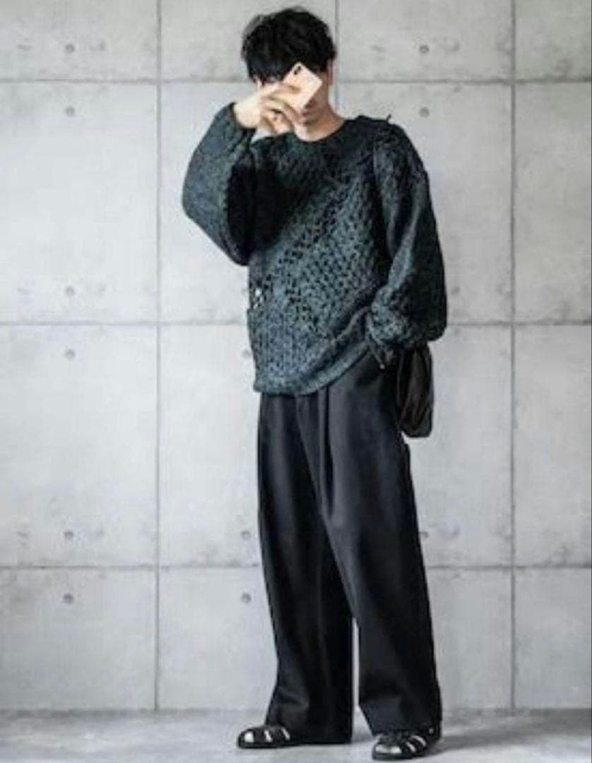 新品　定価4.2万　jieda ジエダ ニット MIX CABLE KNIT