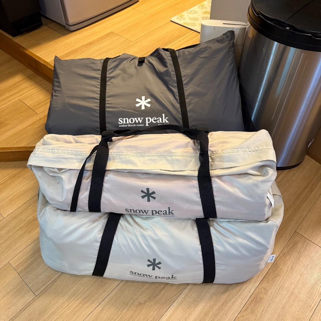 スノーピーク ランドロックアイボリーRED FRAME グランドシート・マット付