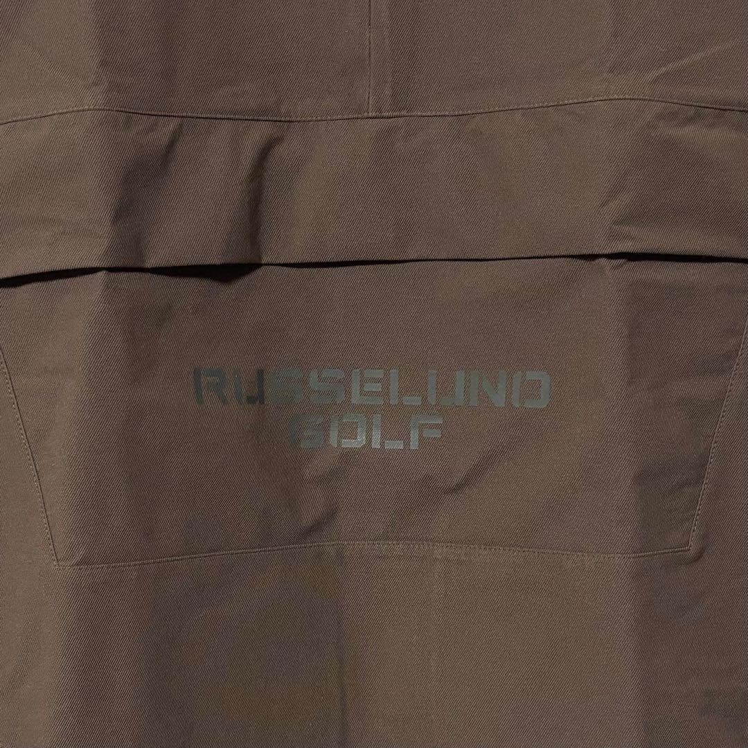 新品 ラッセルノ ゴルフ ハーフジップ プルオーバー ブルゾン ブラウン M 4