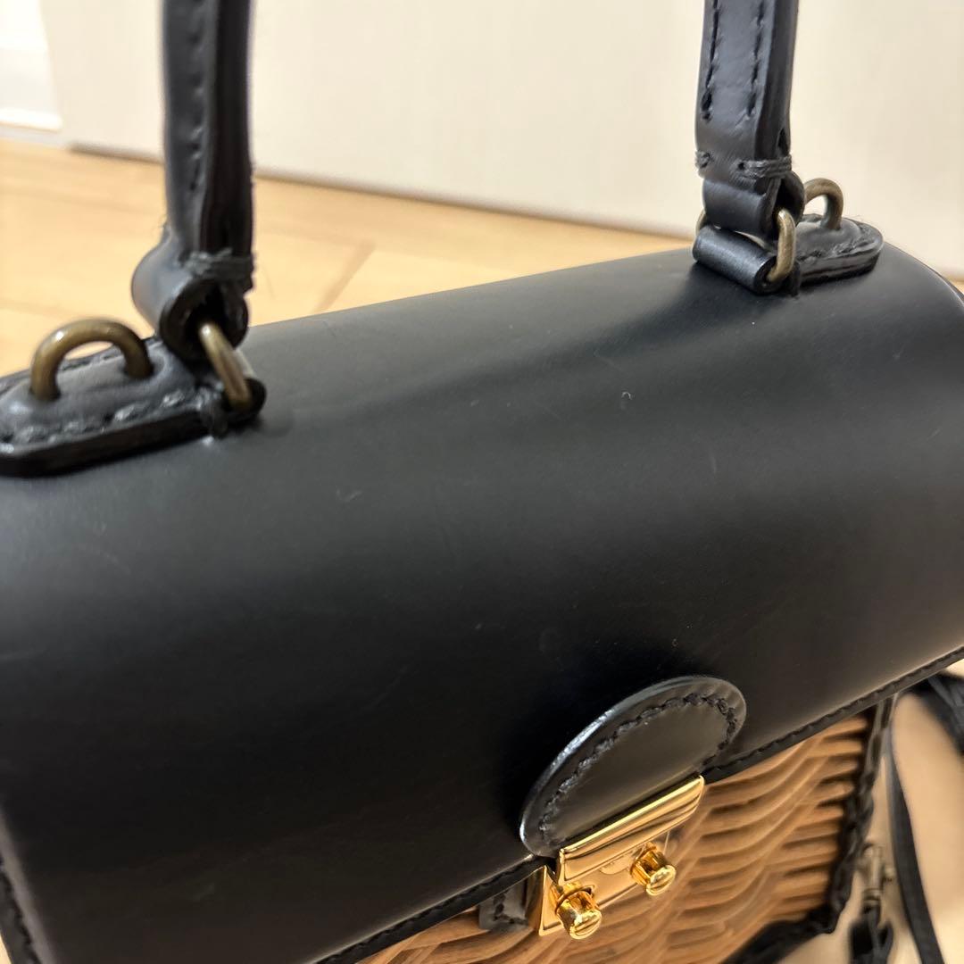 美品　エバゴス ebagos カゴバッグ　ケリーミニ