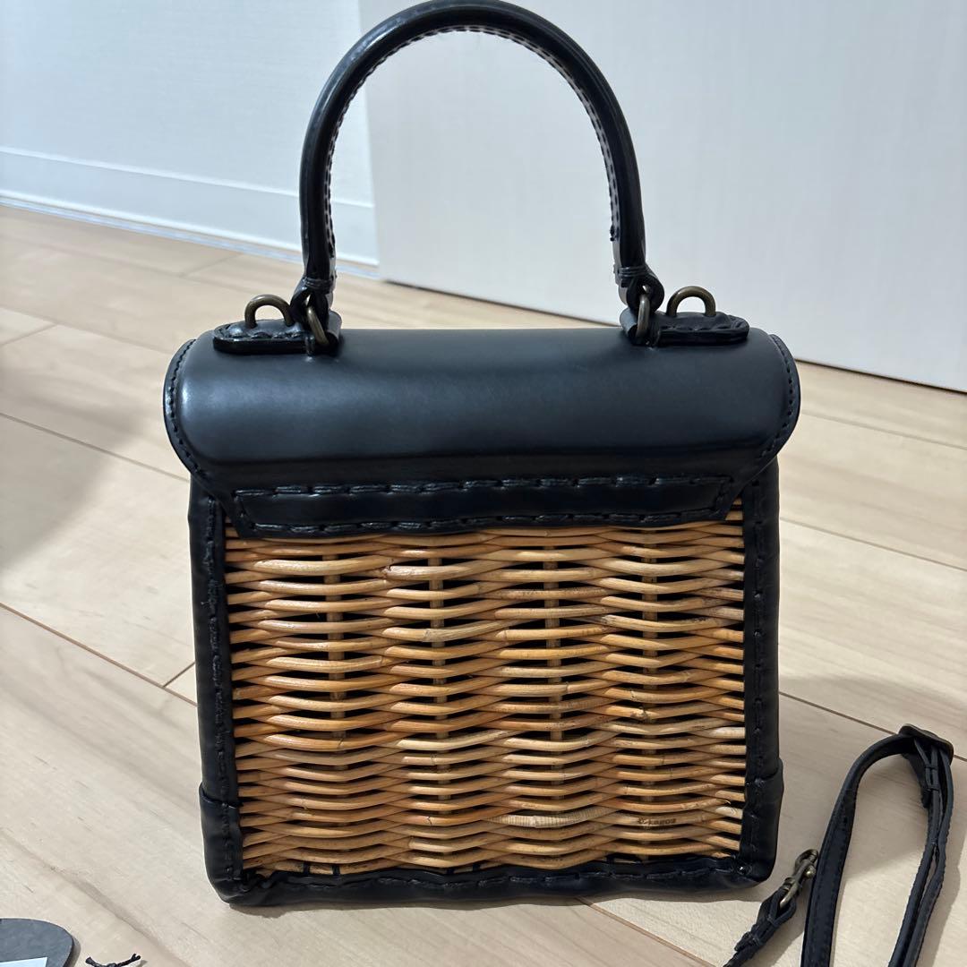 美品　エバゴス ebagos カゴバッグ　ケリーミニ