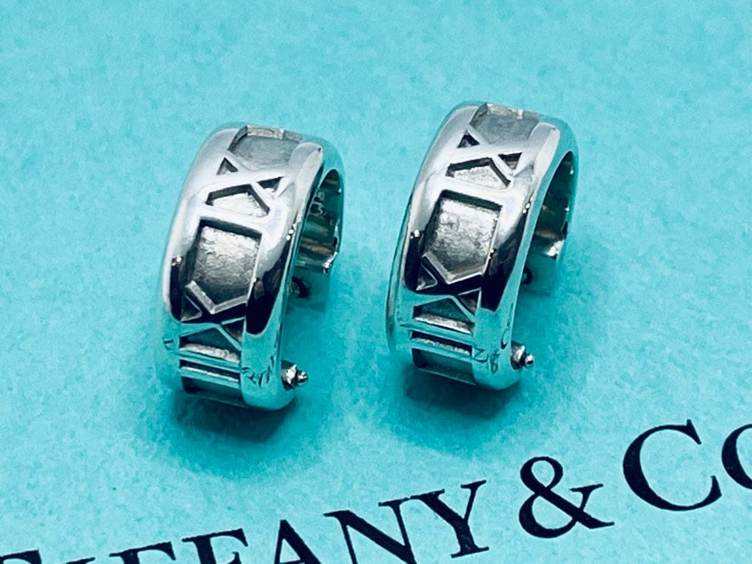 h892 オールド　ティファニー　1995 アトラス　フープ　ピアス　925