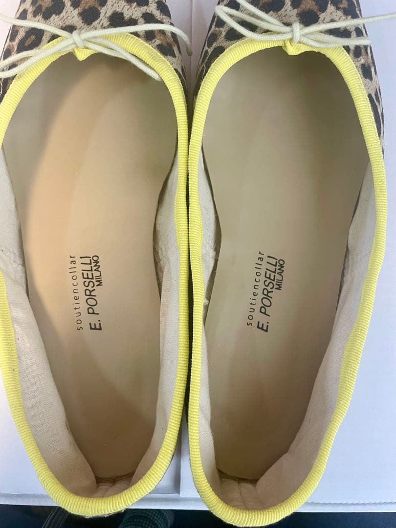 【お値下げ中！】ポルセリ　レオパード柄バレエシューズ