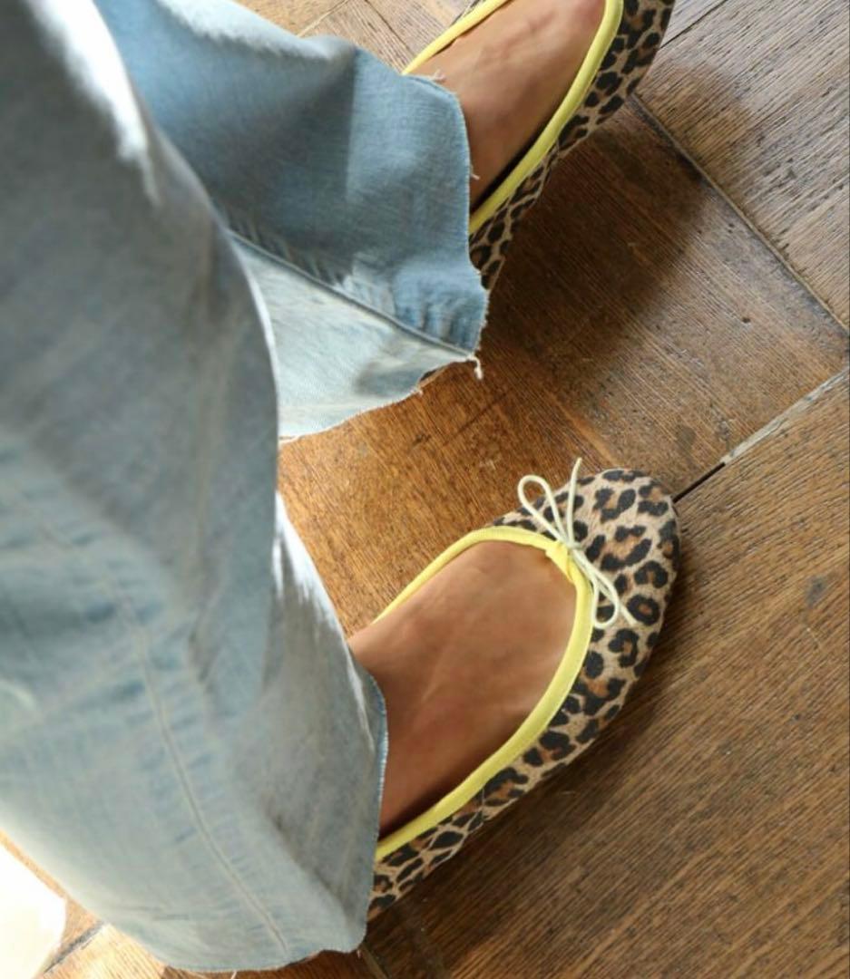 【お値下げ中！】ポルセリ　レオパード柄バレエシューズ