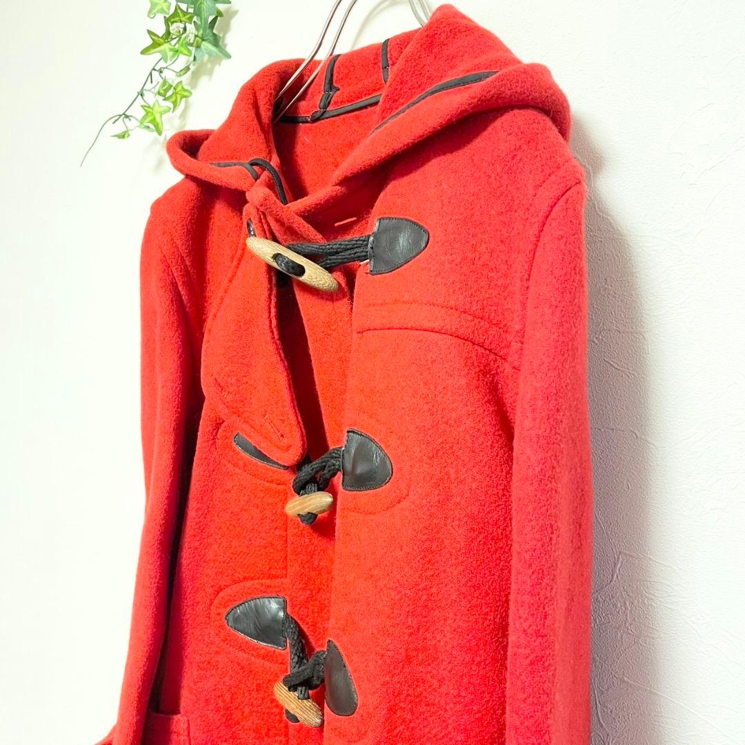 ヴァンジャケット【S】フーテッドダッフルコート レッド ヴィンテージ 菅田将暉