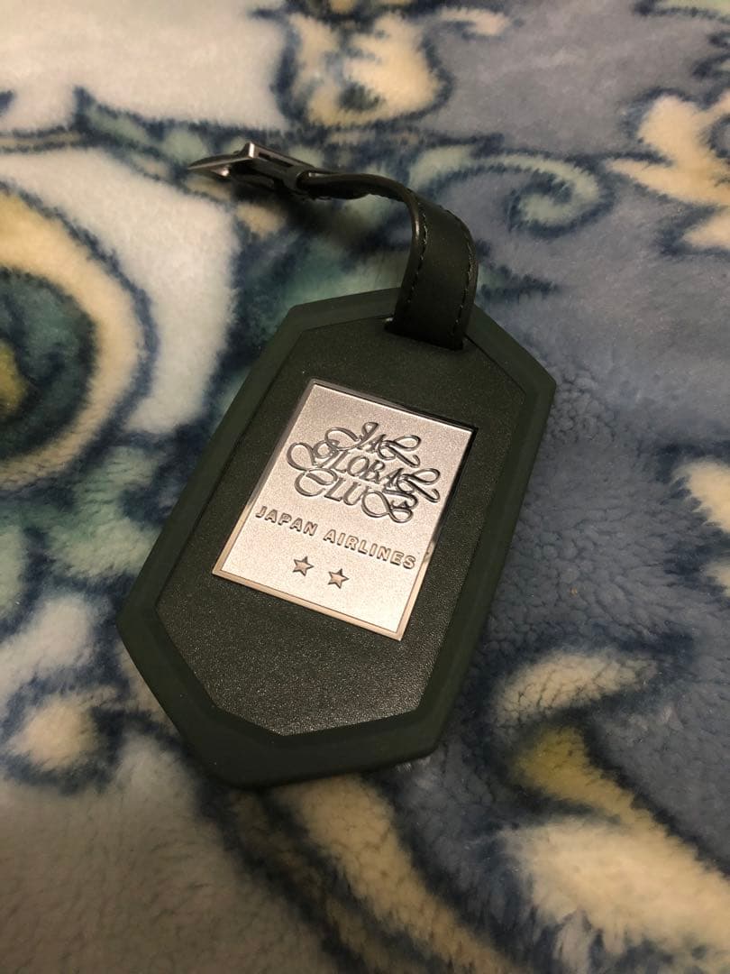JAPAN AIRLINES ネームタグ グリーン