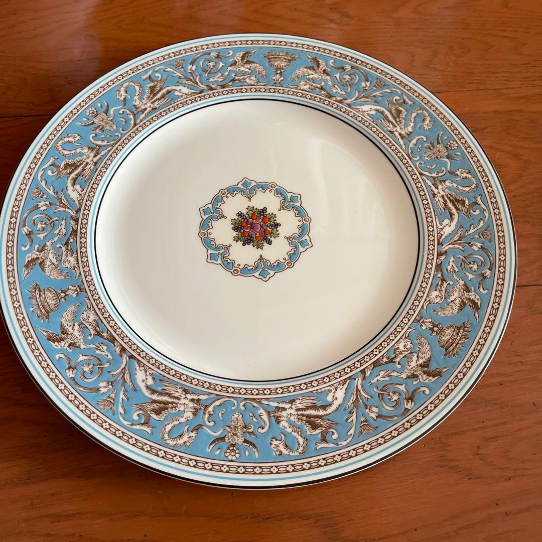 ウェッジウッド　フロレンティーン　ターコイズ　ディナープレート　5枚セット