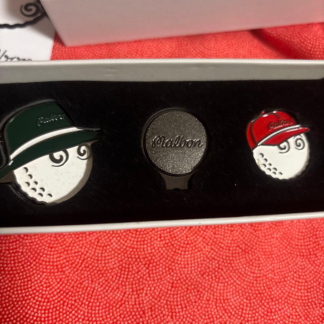 Malbon ゴルフマーカー3個セット