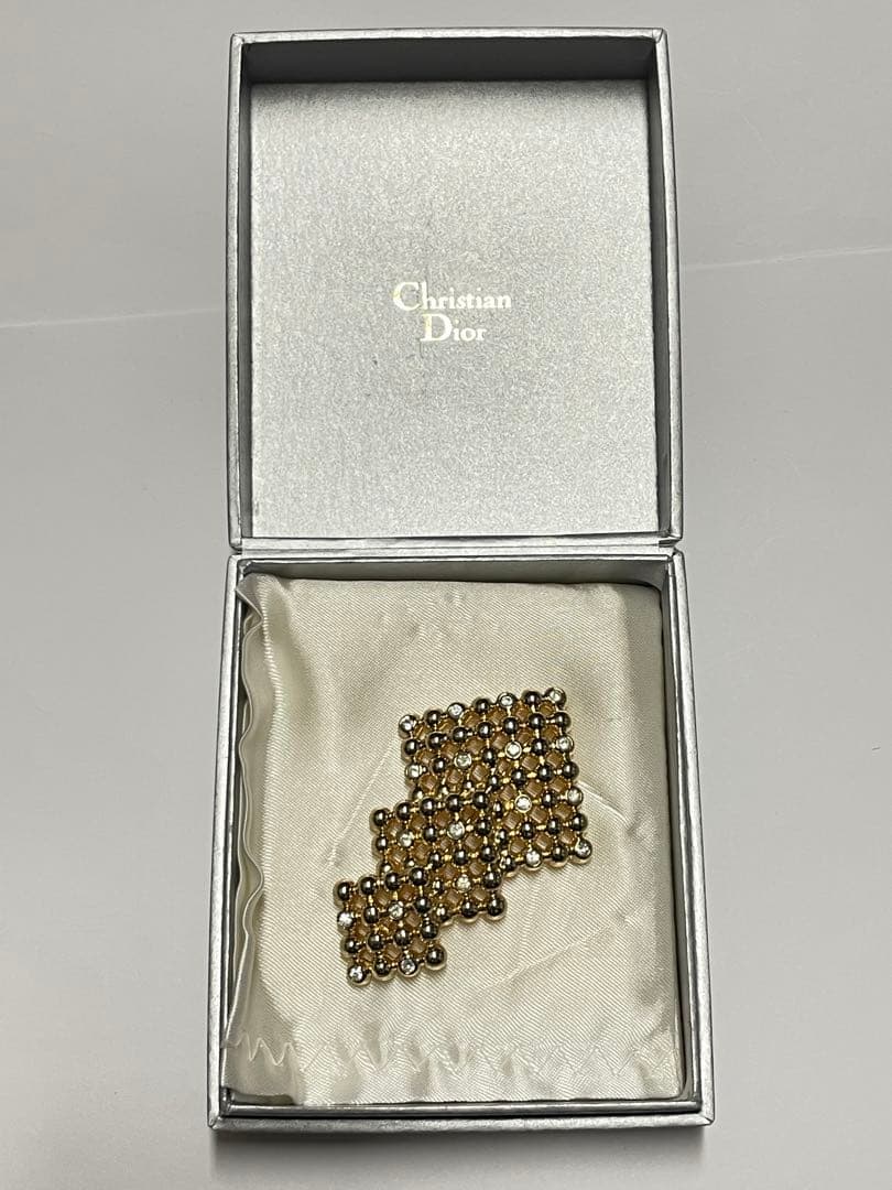 【良品】Christian Diorディオール ヴィンテージ　ブローチ　❤︎