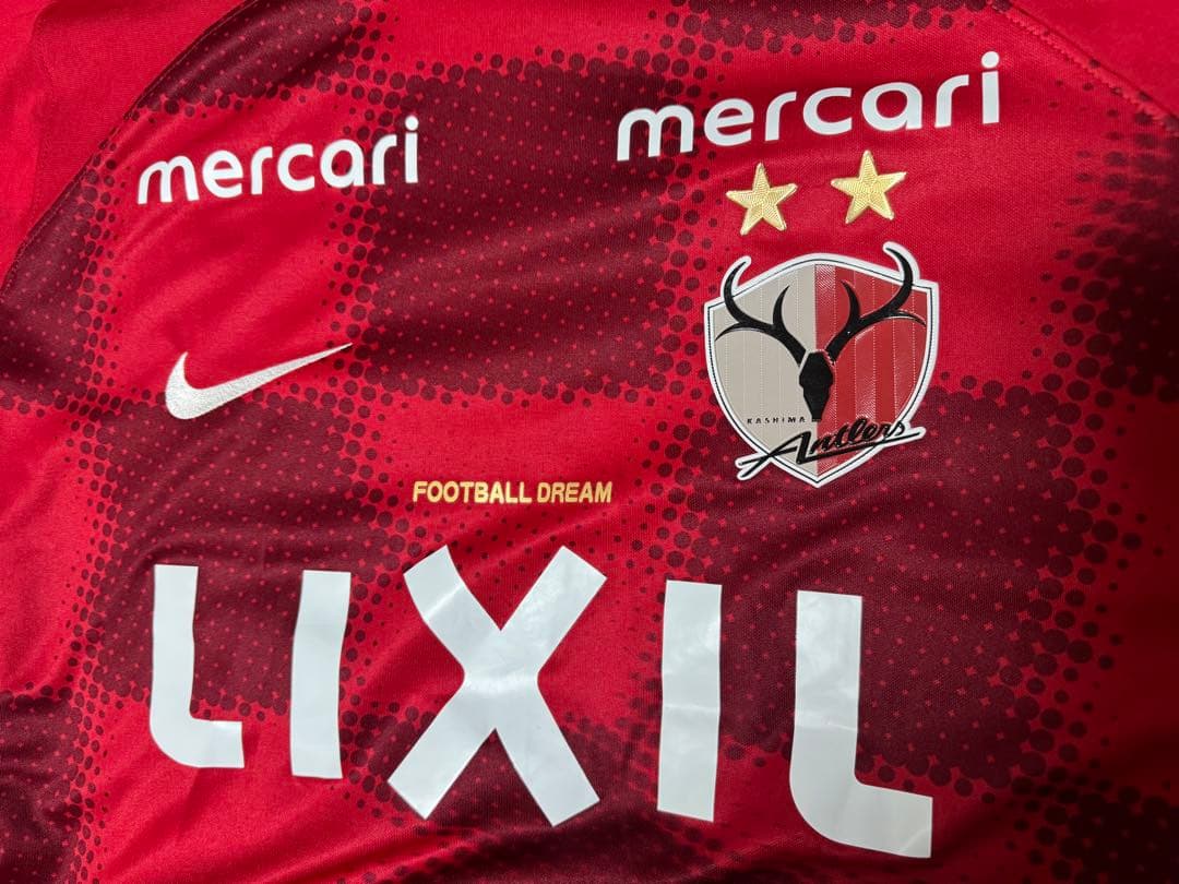 鹿島アントラーズ　2024 ホームユニフォーム15藤井智也　湘南ベルマーレ　XL