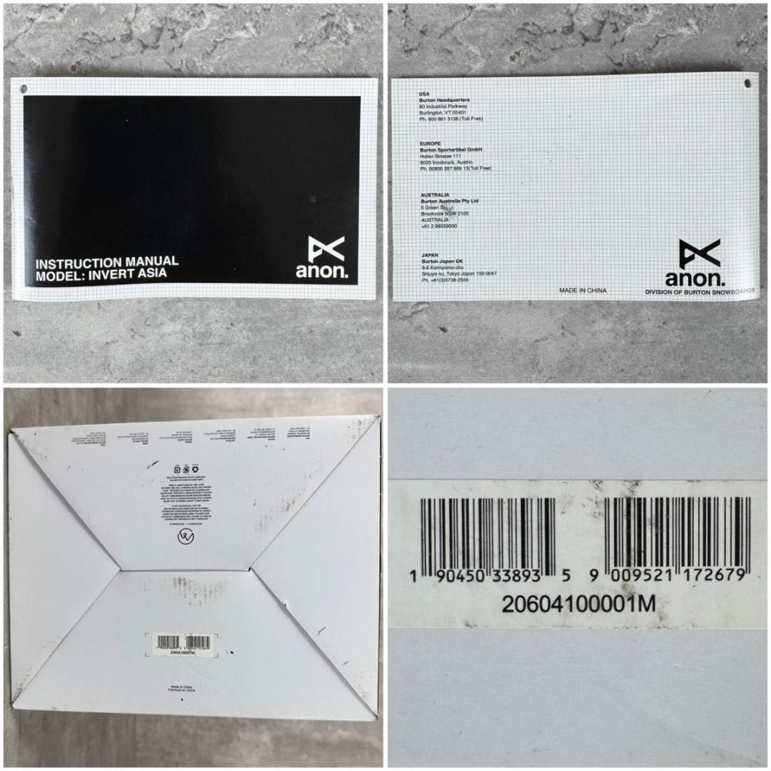 anon. アノン スノーボード ヘルメット INVERT ASIA Mサイズ