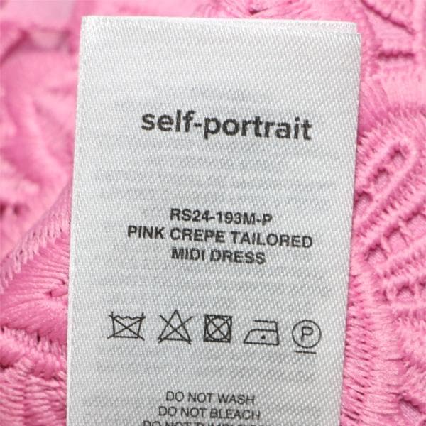R*A様 セルフポートレイト テーラード ワンピース レース ピンク UK8 未