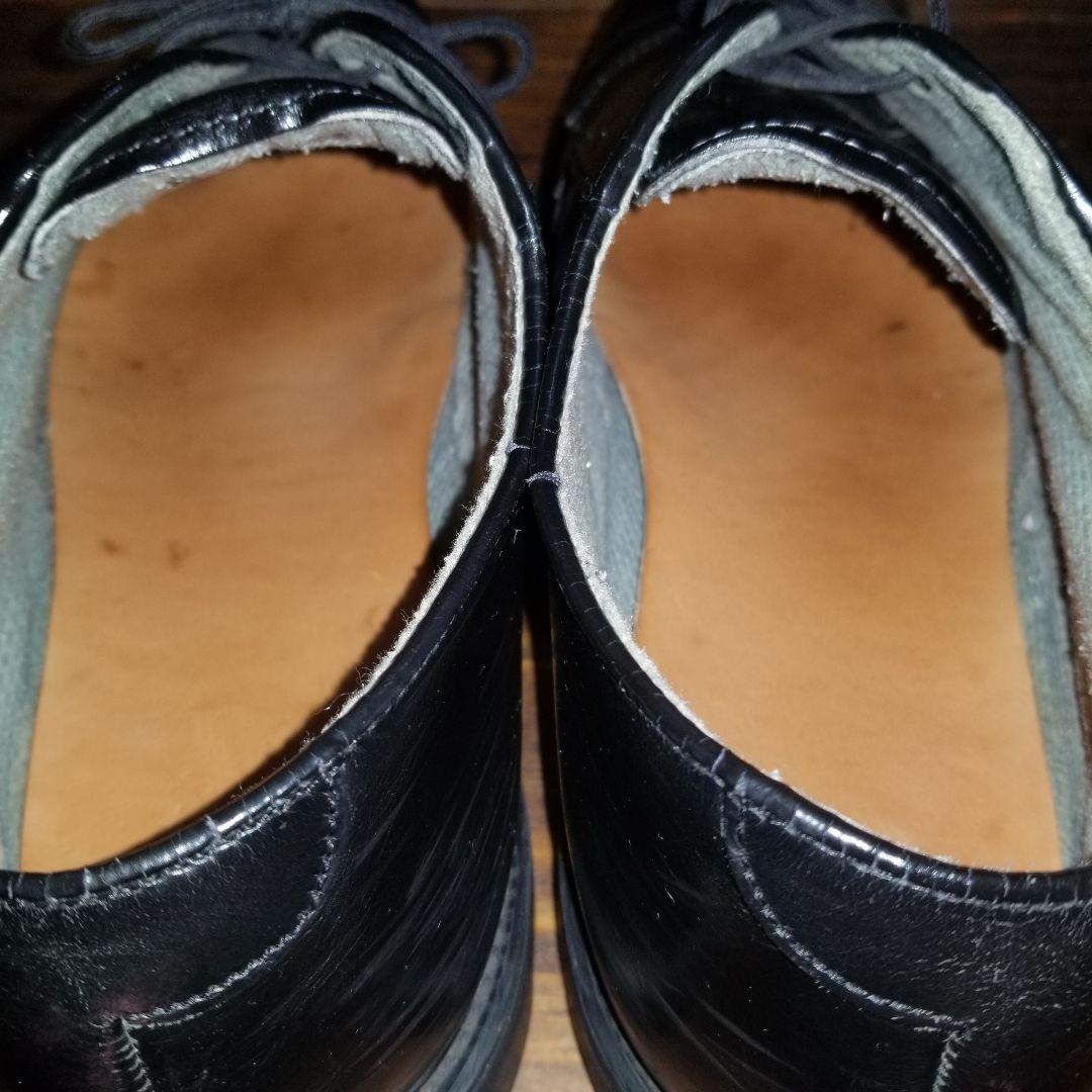 【美品】Bates ベイツ サービスシューズ 黒 US.NAVY 本革　28.5