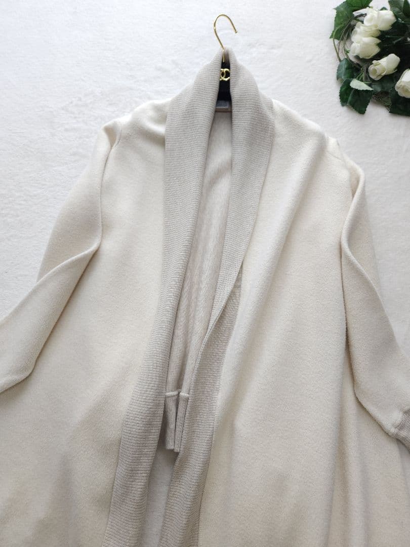 美品 RALPH LAUREN 高級ニットコート 人気グラデーション丈