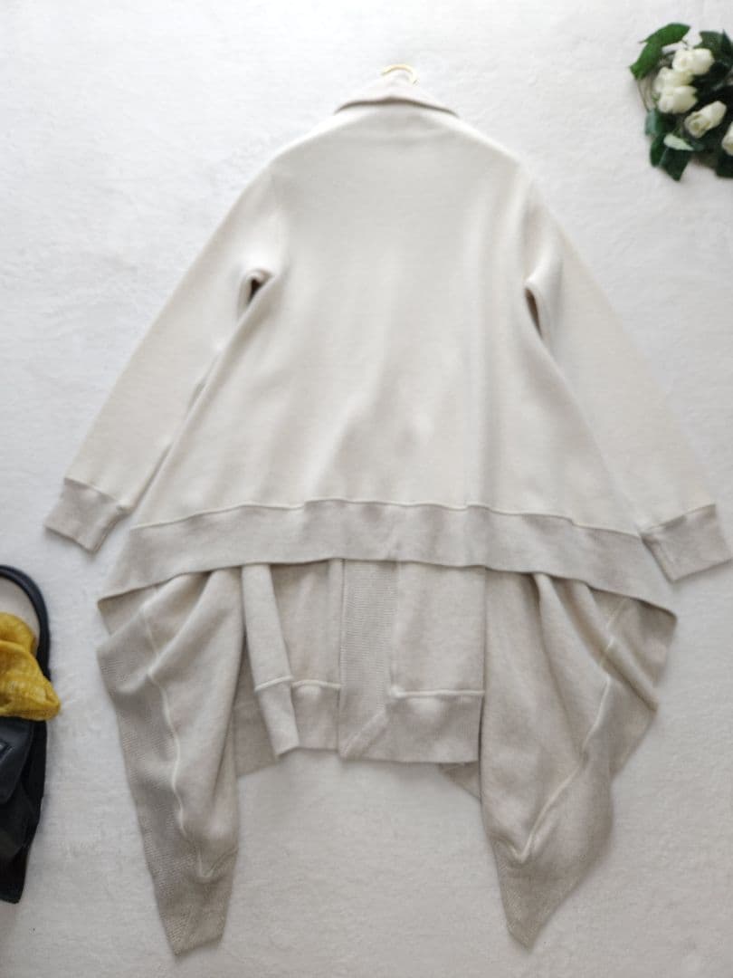 美品 RALPH LAUREN 高級ニットコート 人気グラデーション丈