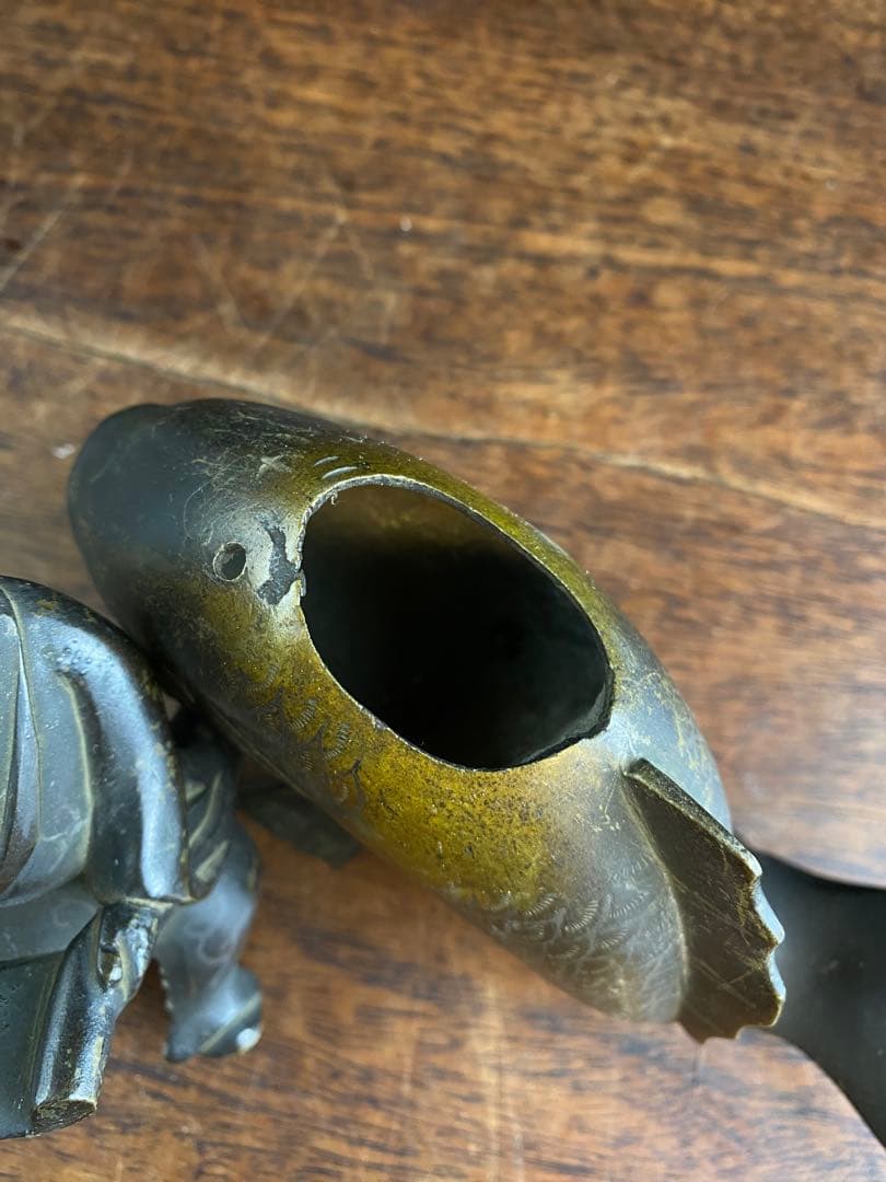 人物銅香炉　美術品　骨董品　金属製　工芸品　香炉