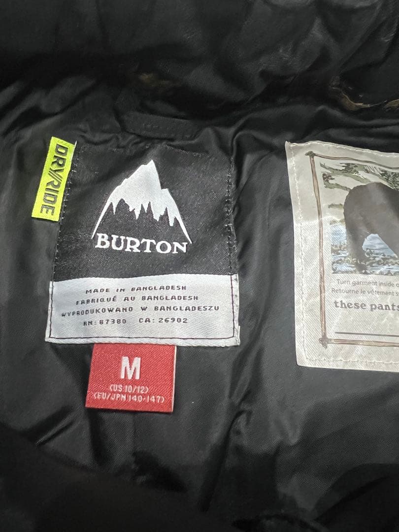 BURTON スノーボードウェア Mサイズ 青/黒　子供用　140