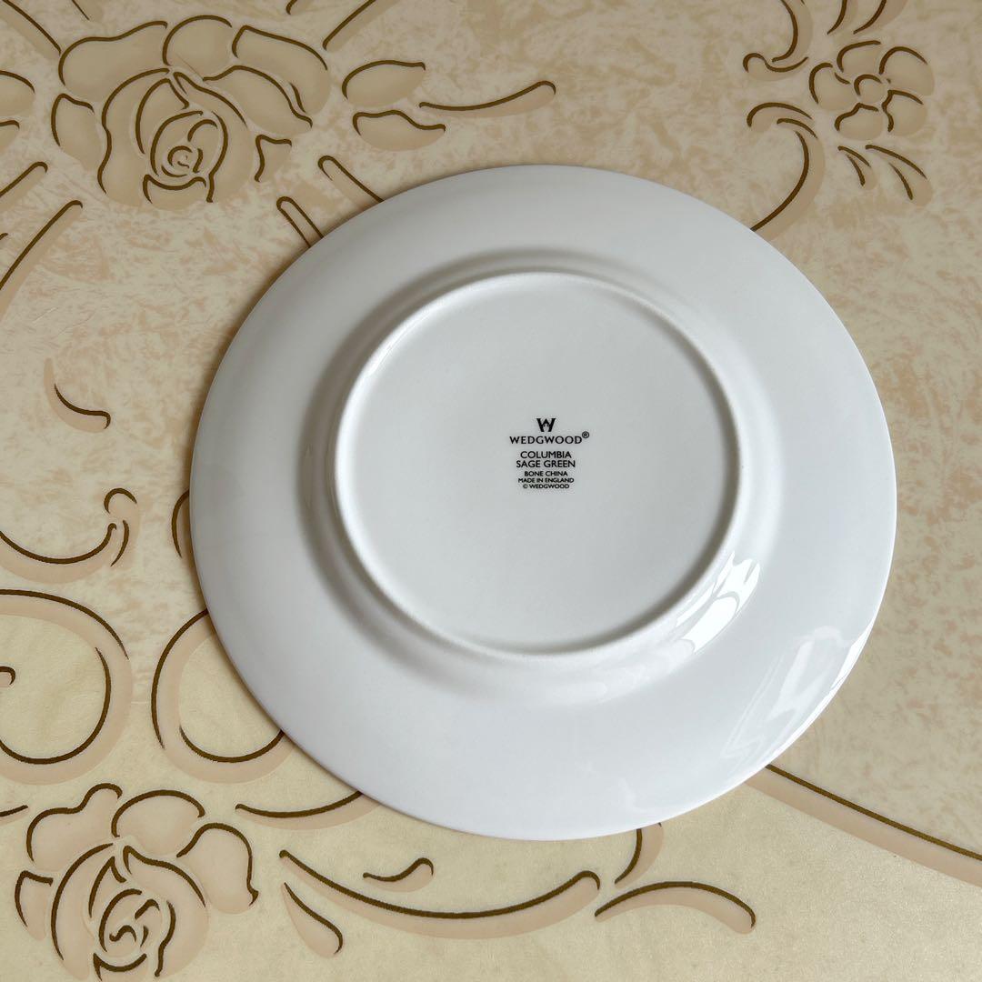 ウェッジウッド　コロンビア　セージグリーン　プレート　3点セット　大皿　ケーキ皿