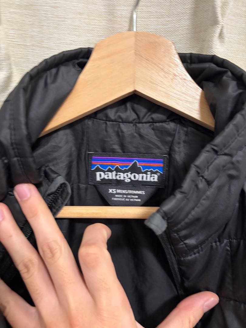 patagonia ブラック ダウンベストXS