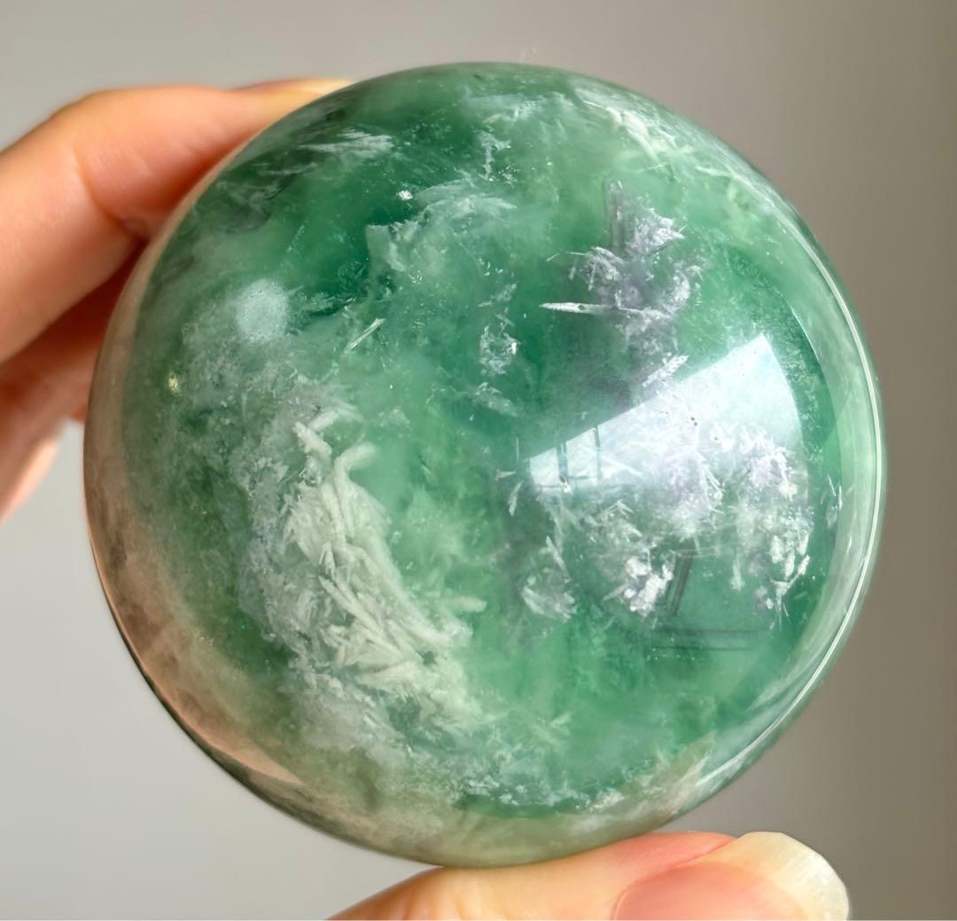 最終値下げ　高品質　エンジェルフェザーフローライト　スフィア　BIGサイズ