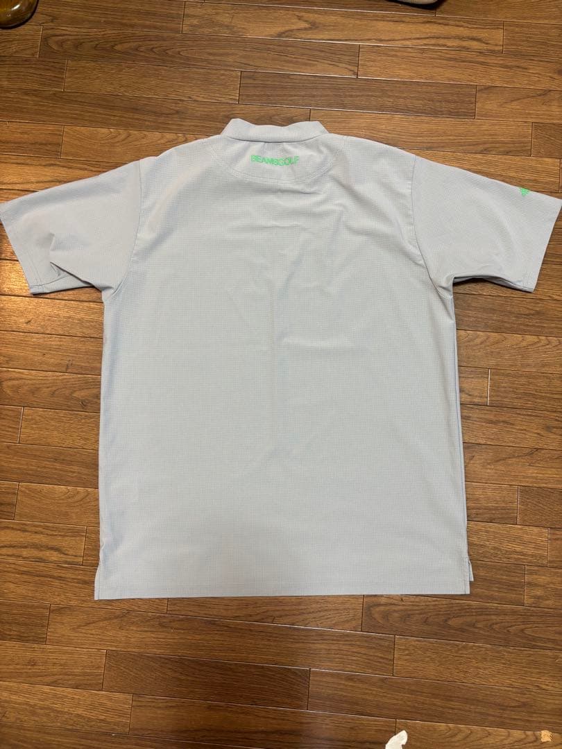 ビームスゴルフライトグレー モックネックゴルフシャツ